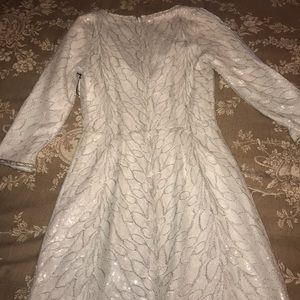 Saylor white silver sequin mini Never worn